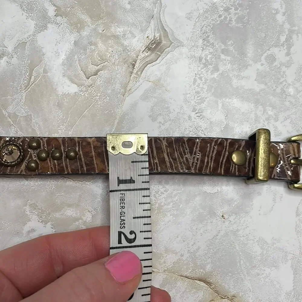 Vintage Caché leather Mcbling belt